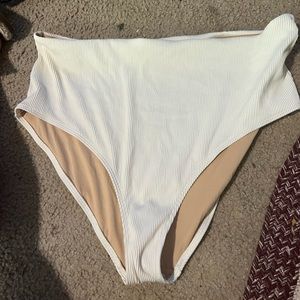 NWOT old navy cream bathing suit bottoms